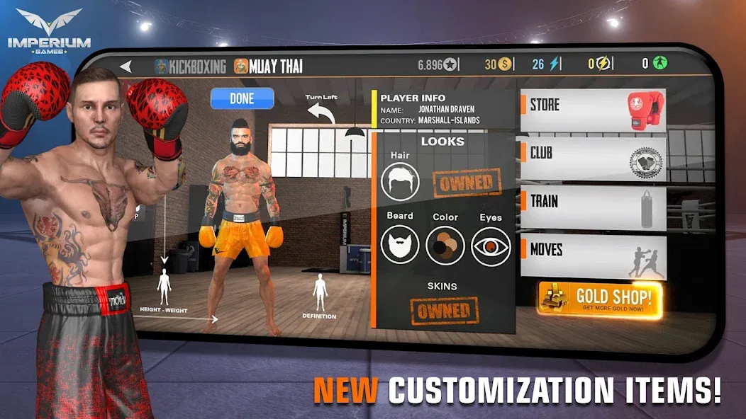 Muay Thai 2 - Fighting Clash (Муай Тай 2)  [МОД Бесконечные деньги] Screenshot 5