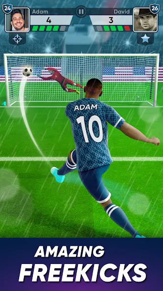 SOCCER Kicks - Stars Strike 24 (ФУТБОЛ Киксы)  [МОД Menu] Screenshot 2