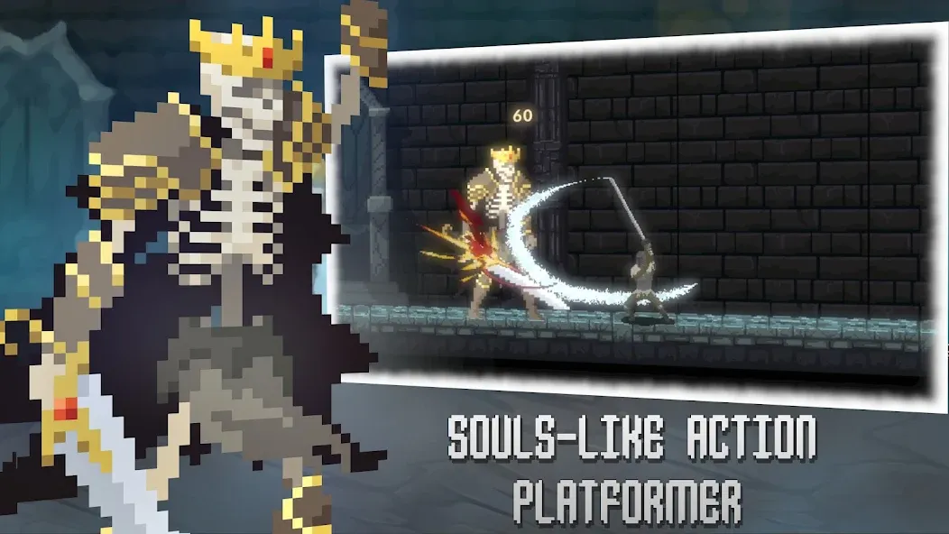 Deathblaze Action Platformer (Смертельное пламя Экшен Платформер)  [МОД Unlimited Money] Screenshot 1