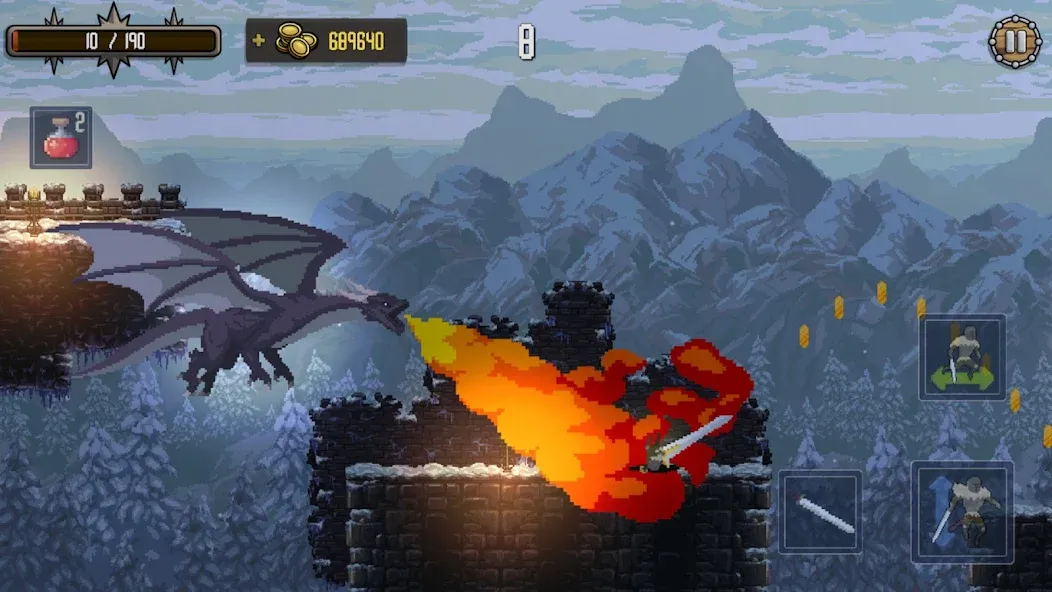 Deathblaze Action Platformer (Смертельное пламя Экшен Платформер)  [МОД Unlimited Money] Screenshot 5