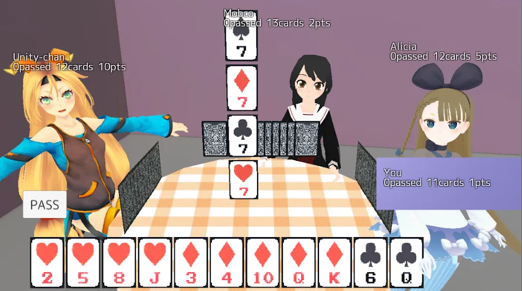 Sevens card game (Севенс карточная игра)  [МОД Меню] Screenshot 2