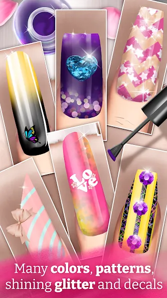 Nail Art Fashion Salon Game  [МОД Бесконечные монеты] Screenshot 4