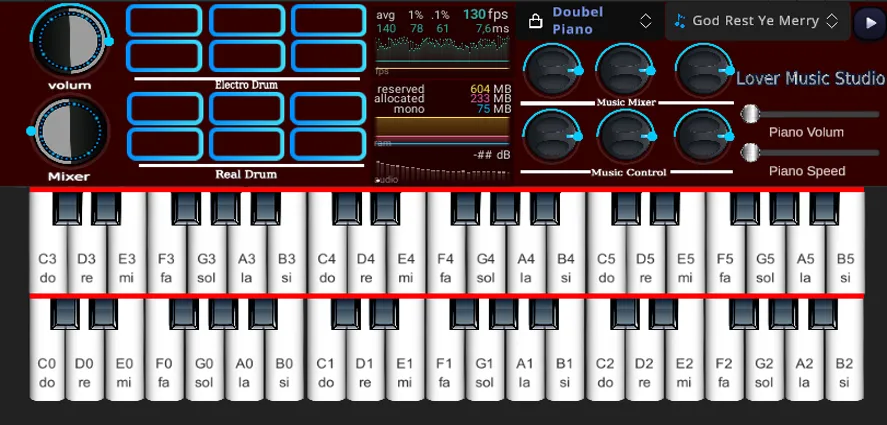 Org Piano:Real Piano Keyboard (Орг Пиано)  [МОД Много денег] Screenshot 3