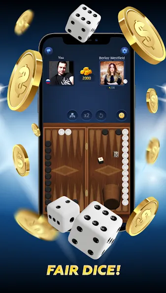 PPNards: Backgammon board game (ППНардс)  [МОД Все открыто] Screenshot 2