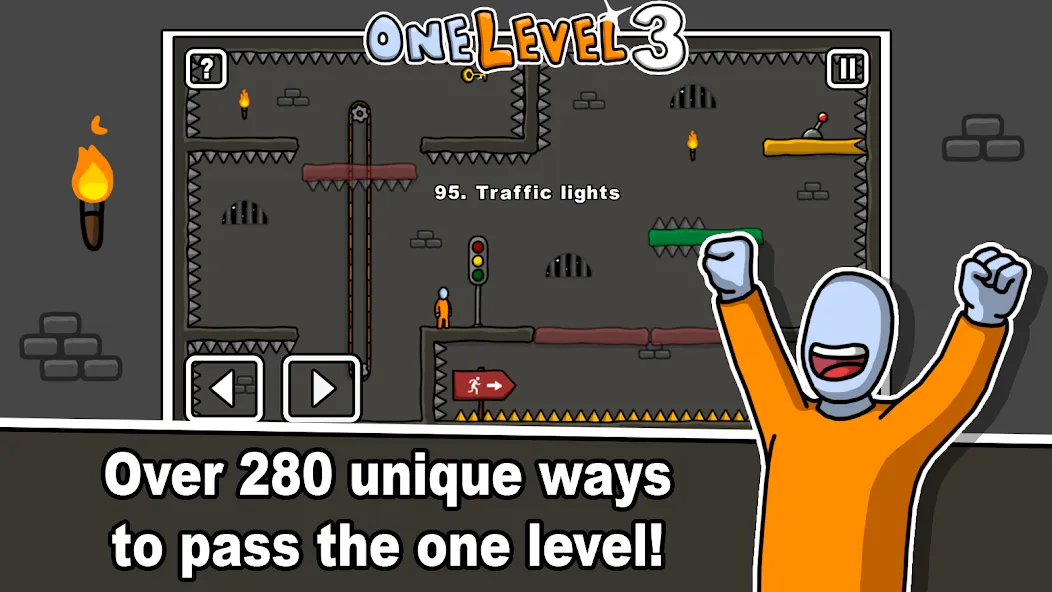 One Level 3 Stickman Jailbreak (Один Уровень 3)  [МОД Unlimited Money] Screenshot 2