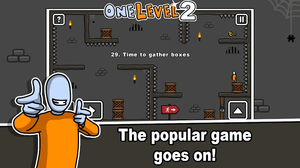 One Level 2 Stickman Jailbreak (Уан Левел 2)  [МОД Menu] Screenshot 1