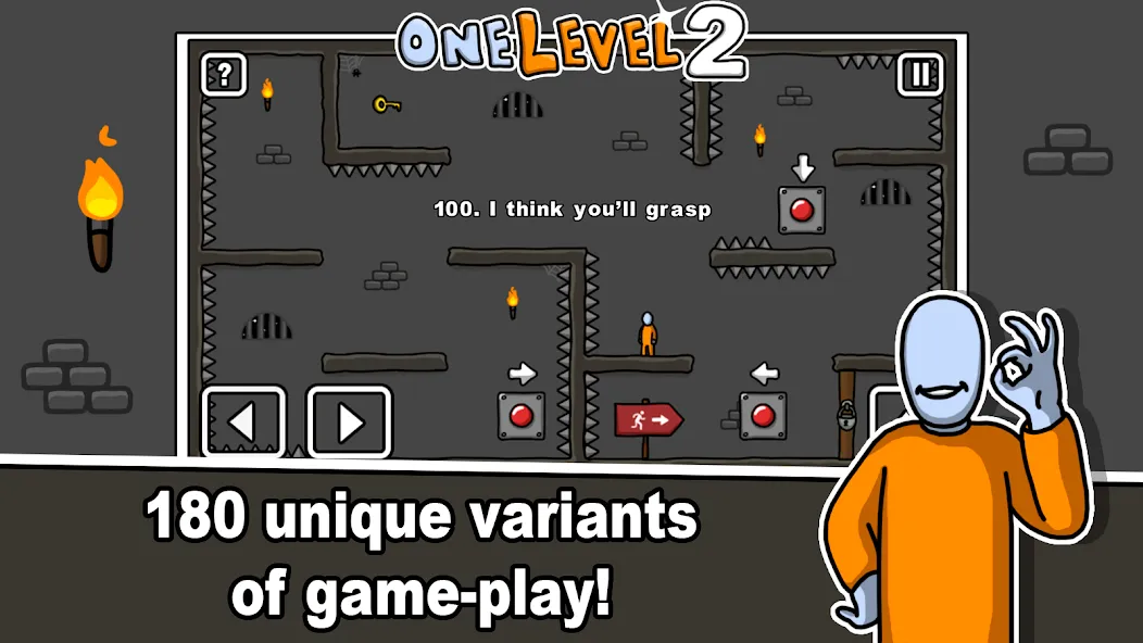 One Level 2 Stickman Jailbreak (Уан Левел 2)  [МОД Menu] Screenshot 2