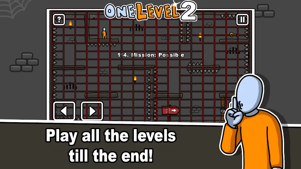 One Level 2 Stickman Jailbreak (Уан Левел 2)  [МОД Menu] Screenshot 4