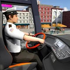 Скачать взломанную City Coach Bus City Bus Games  [МОД Unlimited Money] - последняя версия apk на Андроид