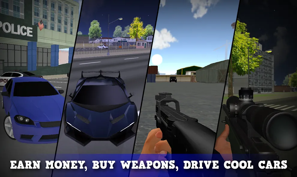 Justice Rivals 3 Cops&Robbers  [МОД Unlocked] Screenshot 3