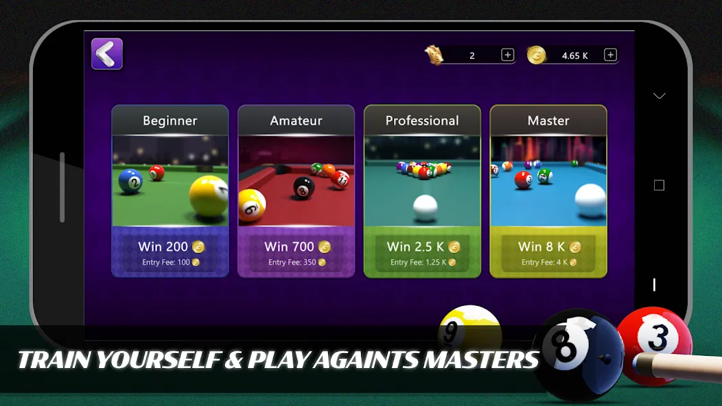 8 Ball Billiards Offline Pool (Балл Бильярд Оффлайн Пул)  [МОД Все открыто] Screenshot 2