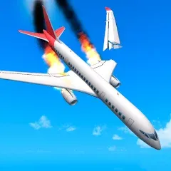 Скачать взломанную Plane Crash: Flight Simulator (Плейн Краш)  [МОД Много монет] - полная версия apk на Андроид