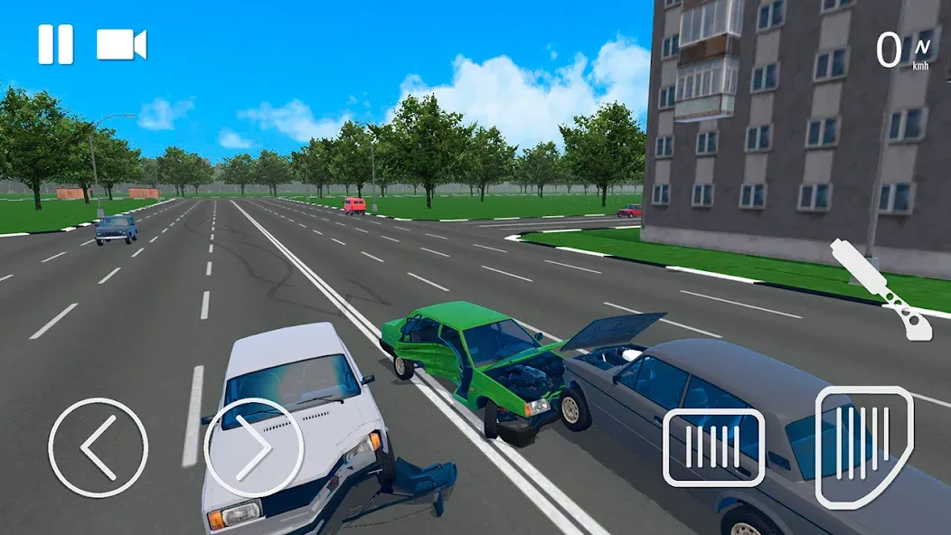 Russian Car Crash Simulator (Рашн Кар Краш Симулятор)  [МОД Menu] Screenshot 1