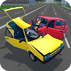 Скачать взломанную Russian Car Crash Simulator (Рашн Кар Краш Симулятор)  [МОД Menu] - последняя версия apk на Андроид