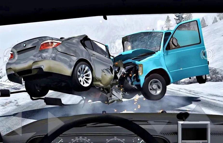 Car Crash Damage Engine Wreck (Кар Крэш Дамаг Энджин Врек)  [МОД Много денег] Screenshot 1