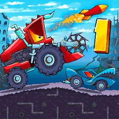 Взломанная Car Eats Car - Apocalypse Race (Кар Итс Кар)  [МОД Много денег] - последняя версия apk на Андроид