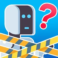 Скачать взломанную No Robots Allowed - Crazy Quiz (Но роботы не допускаются)  [МОД Mega Pack] - полная версия apk на Андроид