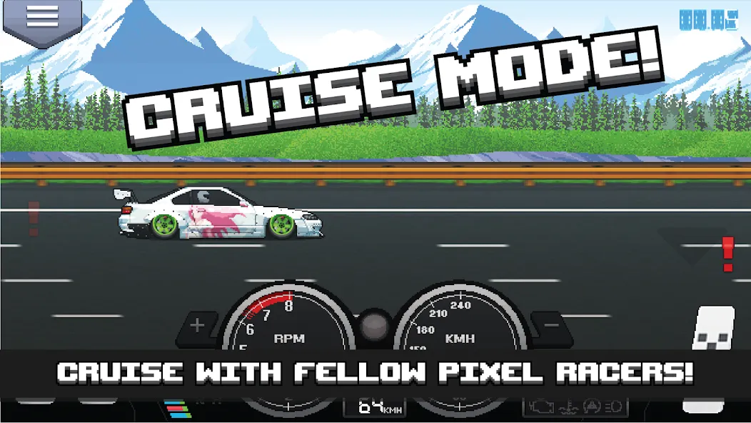 Pixel Car Racer (Пиксельный гоночный автомобиль)  [МОД Все открыто] Screenshot 4