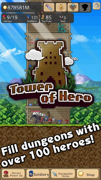 Tower of Hero (Тауэр оф Хиро)  [МОД Menu] Screenshot 4