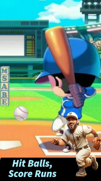 Baseball Letter Strike Homerun  [МОД Бесконечные монеты] Screenshot 1