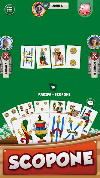 Scopa - Italian Card Game (Скопа)  [МОД Бесконечные монеты] Screenshot 4