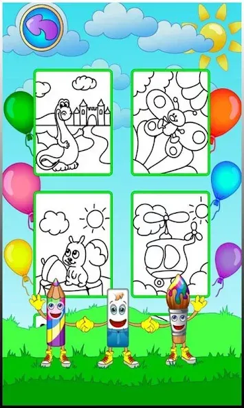 Coloring pages  [МОД Бесконечные монеты] Screenshot 2