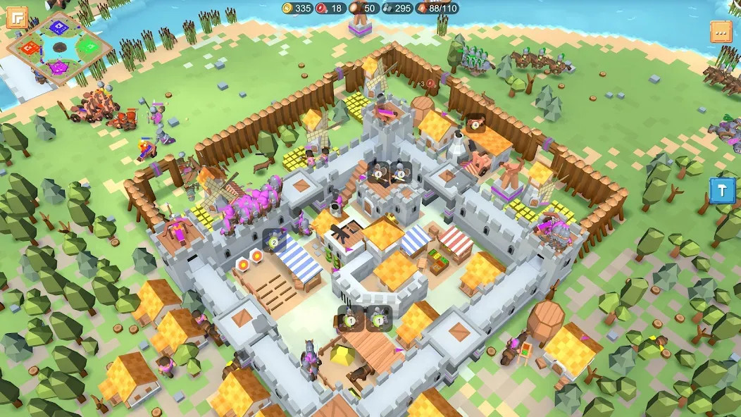 RTS Siege Up! - Medieval War  [МОД Бесконечные деньги] Screenshot 2