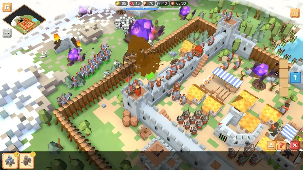 RTS Siege Up! - Medieval War  [МОД Бесконечные деньги] Screenshot 4