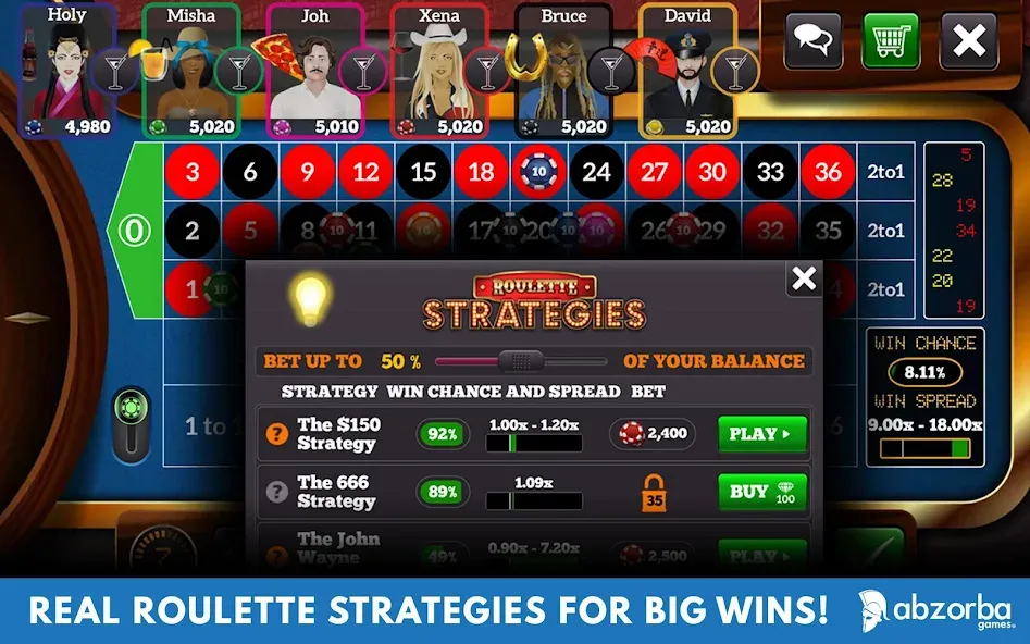 Roulette Live Casino Tables (Рулетка Лайв)  [МОД Много денег] Screenshot 5