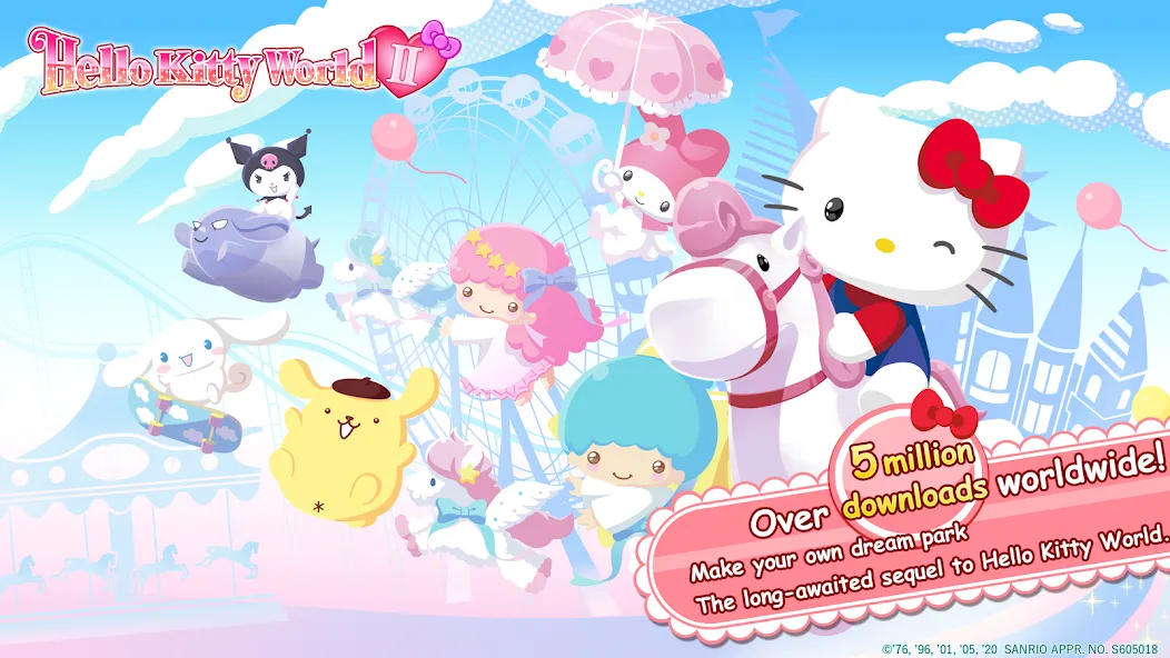 HelloKittyWorld2 Sanrio Kawaii (ХеллоуКиттиВорлд2 Санрио Каваии)  [МОД Unlimited Money] Screenshot 1