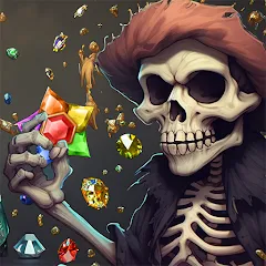 Взлом Jewels Ghost Ship: jewel games (Джуэлз Гост Шип)  [МОД Много денег] - полная версия apk на Андроид