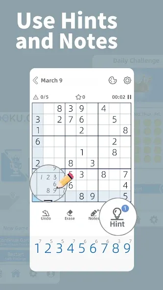 AGED Sudoku (Эйджд Судоку)  [МОД Menu] Screenshot 2