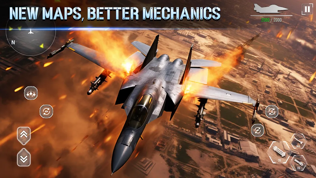 Aircraft Strike: Jet Fighter  [МОД Бесконечные деньги] Screenshot 4