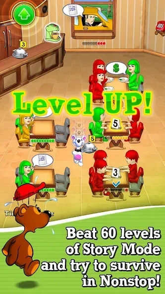 Lunch Rush HD Restaurant Games  [МОД Unlocked] Screenshot 2