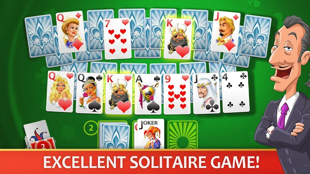 Solitaire Perfect Match  [МОД Бесконечные деньги] Screenshot 1