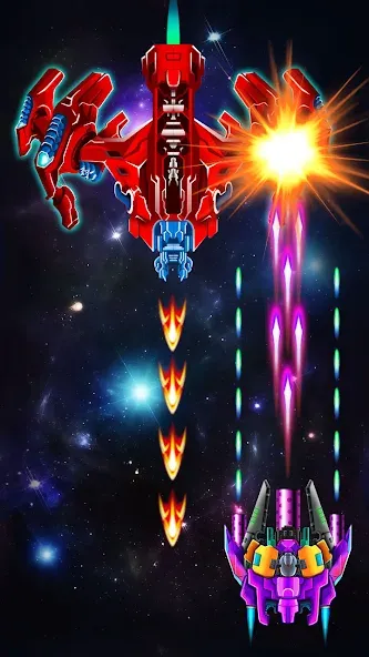 Galaxy Attack: Shooting Game (Гэлэкси Аттак)  [МОД Меню] Screenshot 4