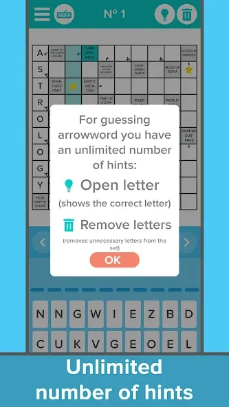 Crossword: Arrowword puzzles  [МОД Меню] Screenshot 4