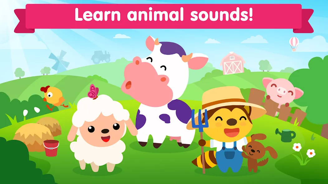 Animal sounds games for babies  [МОД Mega Pack] Screenshot 1