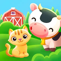 Скачать взломанную Animal sounds games for babies  [МОД Mega Pack] - последняя версия apk на Андроид