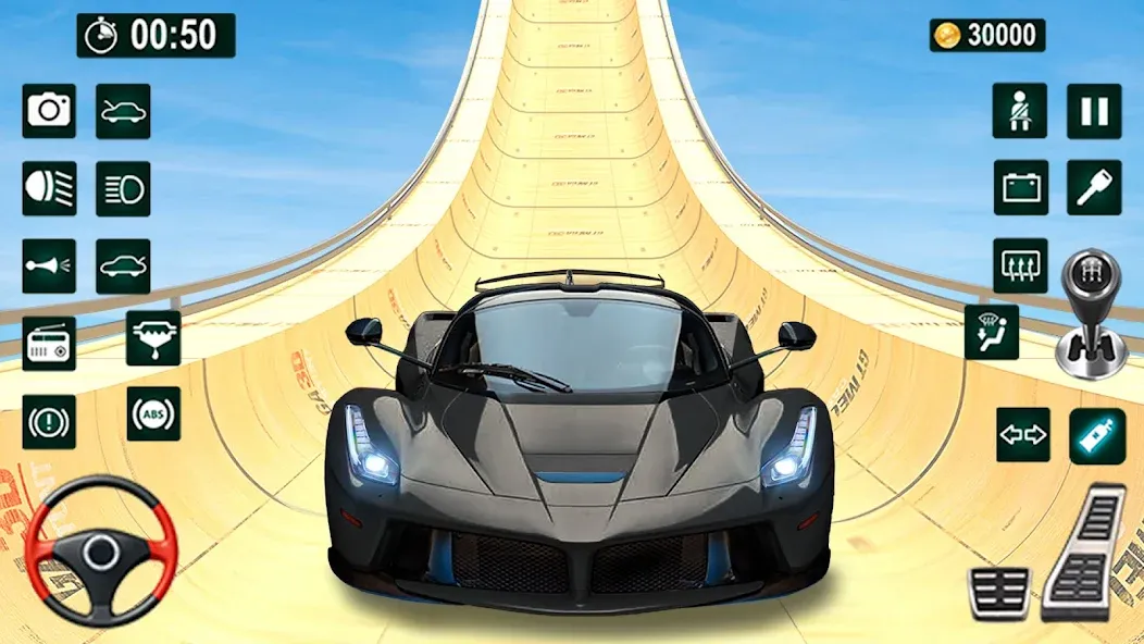 GT Car Stunt 3D: Ramp Car Game  [МОД Menu] Screenshot 2