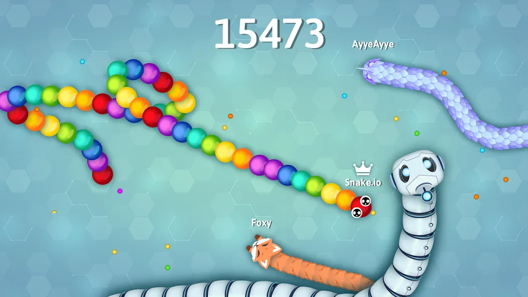 Snake.io - Fun Snake .io Games  [МОД Бесконечные монеты] Screenshot 2