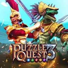 Взломанная Puzzle Quest 3 - Match 3 RPG (Пазл Квест 3)  [МОД Menu] - последняя версия apk на Андроид