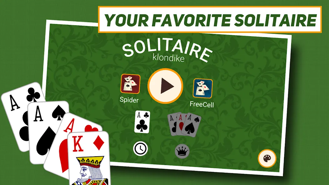 Klondike Solitaire: Classic  [МОД Все открыто] Screenshot 1