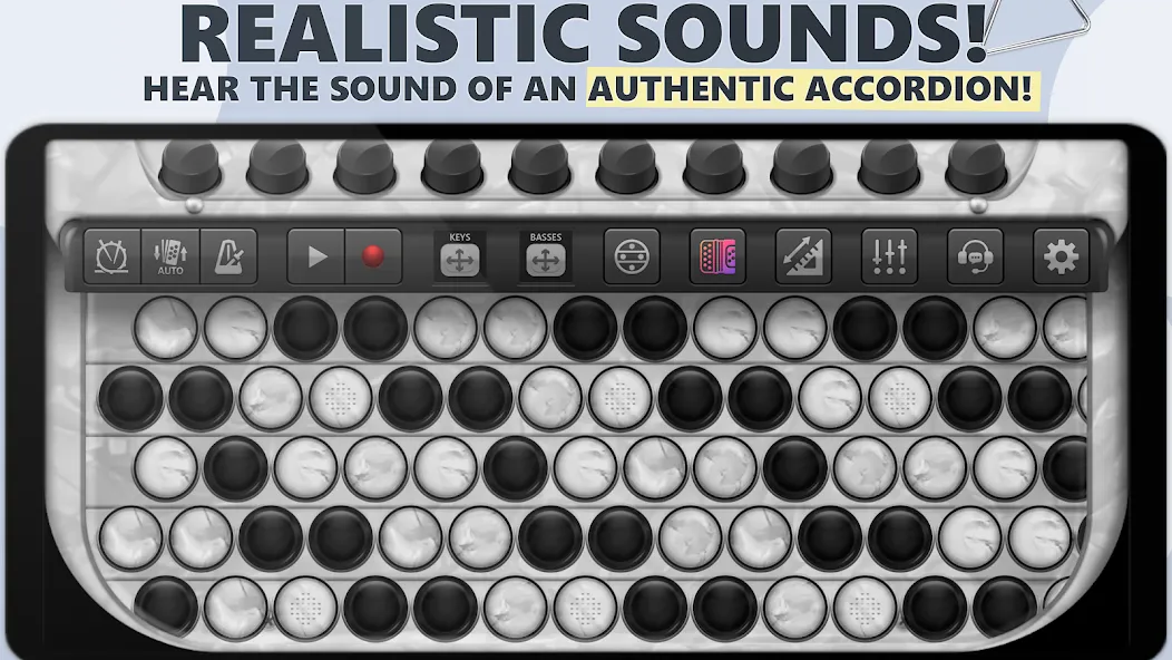Accordion Chromatic Button (Аккордеон с хроматическими кнопками)  [МОД Много монет] Screenshot 1