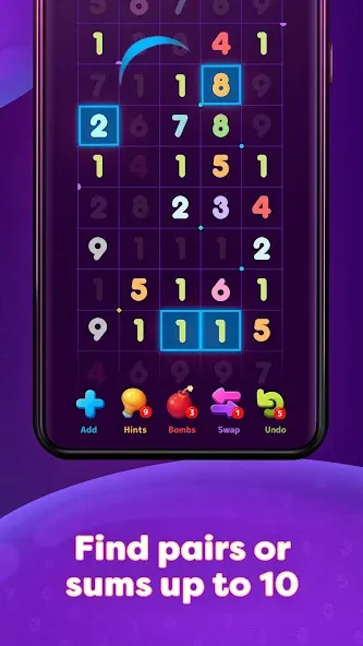 Numberzilla: Number Match Game (Намберзилла)  [МОД Unlocked] Screenshot 3