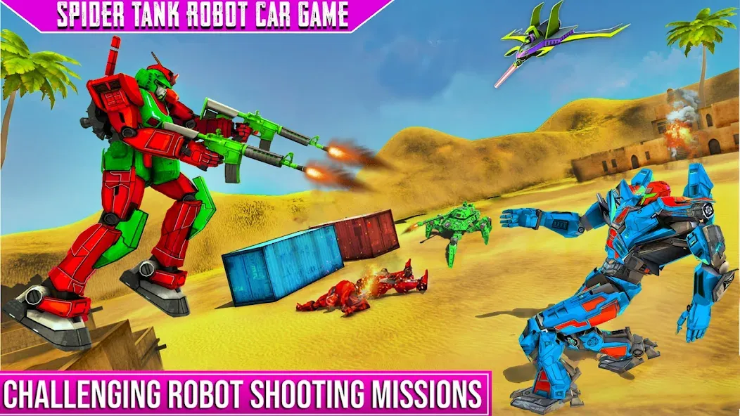 Spider Mech Wars - Robot Game  [МОД Menu] Screenshot 4