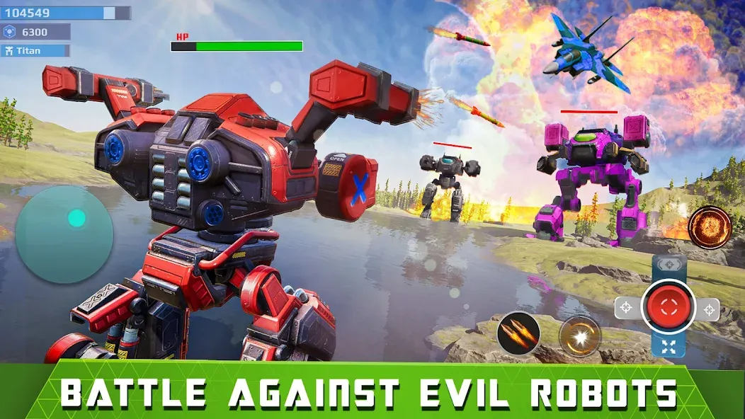 Mech Robot Wars - Multi Robot  [МОД Unlocked] Screenshot 1