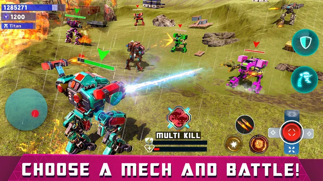 Mech Robot Wars - Multi Robot  [МОД Unlocked] Screenshot 2