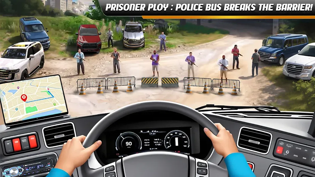 Police Bus Simulator Bus Games  [МОД Много денег] Screenshot 1