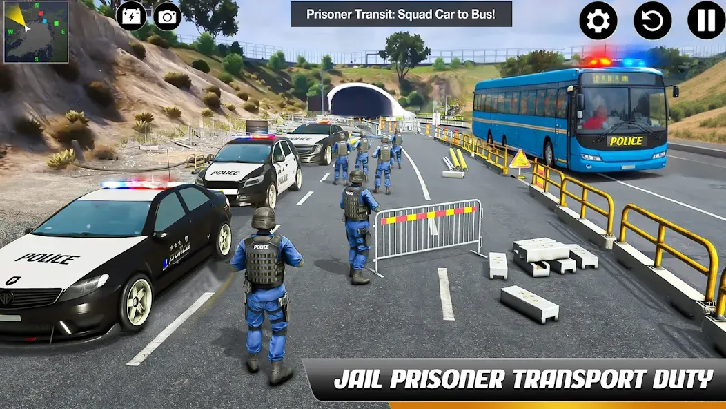 Police Bus Simulator Bus Games  [МОД Много денег] Screenshot 2